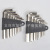 Quantity Discount Wholesale Card 9Pc Hexagon Socket Flat Head Combination Set Hardware Repair Tools Allen Wrench