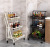 Kitchen Storage Rack Floor Multi-Tier Movable Bedroom Living Room Home Baby Products Folding Cart Storage Rack