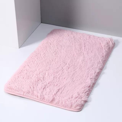 Nome Home Nordic Comfortable Long Velvet Carpet Absorbent Floor Mat Home Non-Slip Door Mat Bedside Foot Mat