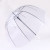 Plastic Transparent Umbrella Long Handle Korean Straight Rod Fresh Girl Student Dance Children Painting Creative Umbrella