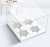 4 Cups White Transparent Cake Box Cup Cake Packaging Box Paper Cup Transparent Plastic Dessert to-Go Box