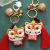 Protective Talisman Embroidery DIY Handmade Material Package Self-Embroidered Lion Pouch for Boyfriend Keychain Ping An Fu Gift