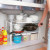 Kitchen Multi-Layer Floor Stainless Steel Plastic Sink Retractable Storage Rack Pot Rack Sundries Storage Rack