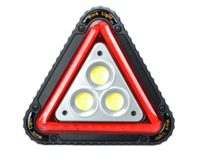 Triangle Emergency Light Vehicle-Mounted Warning Light Floodlight Lawn Flood Light Camping Portable Rechargeable Light