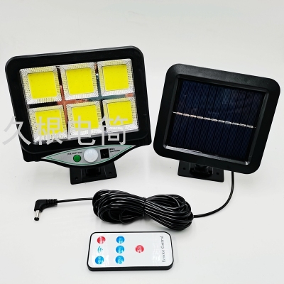 Jiugen Torch BK-128-6COB Split Solar Sensor Wall Lamp Outdoor Waterproof Lawn Garden Lamp