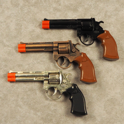 Plastic Handle Left Wheel Gun Gun Children's Toy Gun Gun Paper Gun Gun Gun Simulation Gun Gun 909