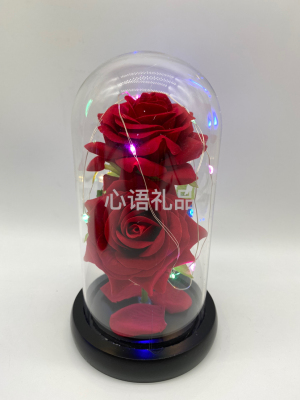 Glass crafts, imitation roses, festival gifts
