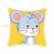 Cartoon Cartoon Mouse Digital Printed Pillowcase Sofa Living Room Pillows Bedroom Bedside Backrest Back Seat Cushion