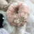 Korean Bow Czech Diamond Rabbit Fur Hair Ring Pearl Wool Back Head Ponytail Rubber Band Japan and South Korea