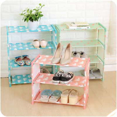 Factory Direct Sales Dustproof Fabric Craft Shoe Cabinet Thickened Oxford Cloth Non-Woven Fabric Cabinet Assembly Simple Shoe Rack Multi-Layer Special Offer