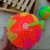 Flash Soft Rubber Butterfly Elastic Ball Luminous Sound Squeeze and Sound Massage Ball with Rope Whistle Luminous Toy Manufacturer