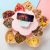 Double Layer Rotating Fruit Plate Creative Flower 10 Grid Dried Fruit Snack Box Peanut Melon Seeds Plate with Mobile Phone Bracket