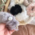 Korean Bow Czech Diamond Rabbit Fur Hair Ring Pearl Wool Back Head Ponytail Rubber Band Japan and South Korea