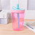Plastic Water Cup with Straw Portable and Simple Student Cold Cup Mori Style Handy Drink Cup