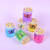 Factory Direct Sales Small round Bottle Transparent Crystal Mud with Butterfly Accessories 6 Colors Pack DIY   Slime