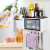 Kitchen Rack Wall Storage Seasoning Box Knife Rack Punch-Free Multi-Function Draining Storage Box