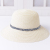 2021 Simple sun hat Cute girl sun hats bow hand made women straw cap beach big brim hat casual girls summer cap
