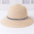 2021 Simple sun hat Cute girl sun hats bow hand made women straw cap beach big brim hat casual girls summer cap