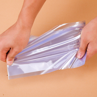 Factory Blue PVC Heat Shrinkable Bag Transparent Packaging Bag Customization