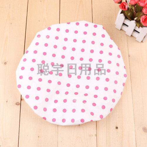 waterproof peva shower cap adult shower cap women‘s bath cap kitchen supplies cooking oil smoke-proof hat
