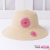 Embroidered Little Daisy Bucket Hat Women's Summer Outdoor Sun Hat Fashion All-Match Multi-Color Foldable Straw Hat