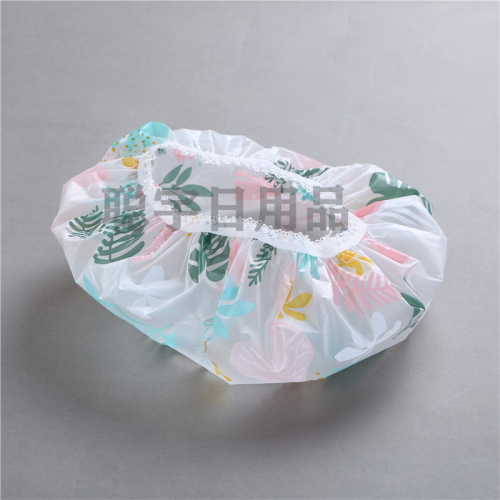shower cap waterproof adult female plus-sized printed single layer hair treatment cap hair mask bath shower cap hair-drying cap
