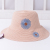 Sun hat embroidery little Daisy fisherman hat ms summer travel is fashionable joker multicolor folding straw hats