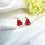 Chinese Style Red Earrings Kung Hei Fat Choi Earrings New Year's Fu Character Asymmetric Eardrops RED DOUBLE HAPPINESS Non-Piercing Ear Clip