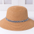 2021 Simple sun hat Cute girl sun hats bow hand made women straw cap beach big brim hat casual girls summer cap