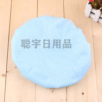 Congyu Daily Necessities Household Thickened Plaid Hair-Drying Cap