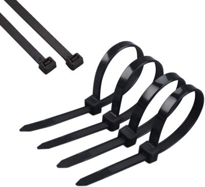 8-Inch (about 20.3cm) Zip Ties Black 100 Nylon Self-Locking Strip Line120 Lbs
