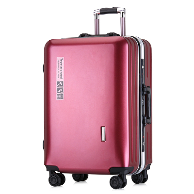 Frosted Aluminum Frame Pc Universal Wheel Trolley Case Suitcase with Combination Lock 1801 for Men and Women