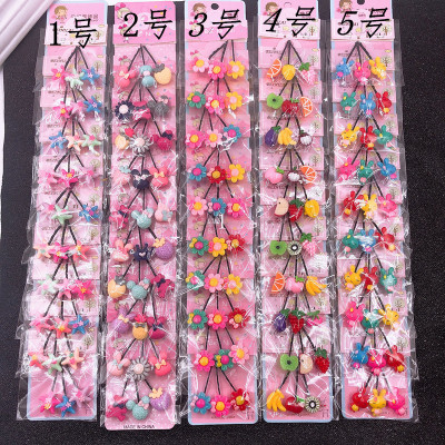 Children's 3-Piece Cartoon Clip Girls Baby Barrettes Side Clip Wire Clip One 10 Card 2 Yuan Shop