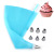 Pastry Nozzle Set Stainless Steel 6-Grain Flower Nozzle 8-Piece Set Silicone Eva Decorating Pouch Converter Cake Tool