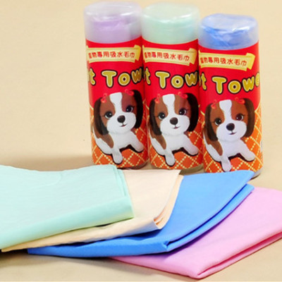 Pet Supplies Kepei Large Barrel Faux Deerskin Absorbent Towel Pet Daily Clean Water Absorption Towel