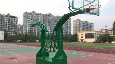 Huijunyi Physical Health Imitation Hydraulic Buried Basketball Stand Swallow Basketball Stand HJ-T061
