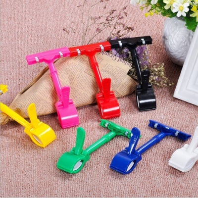 Plastic Pop Advertising Promotion Clip Price Thumbkins Tag Thumb Double-Headed Clip Factory Direct Sales