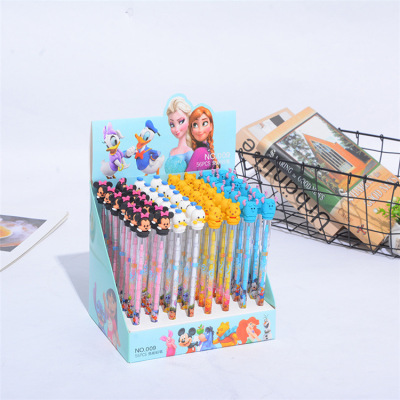 Creative Korean Version Cute Cartoon Silicone Pencil-Free Bear Bullet Mechanical Pencil Lead Replaceable Factory Wholesale