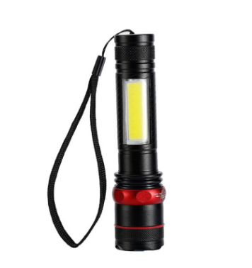 USB Power Torch Cob Multi-Function Charging Aluminum Alloy Torch Outdoor Flashlight Strong Light Charging