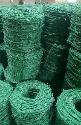 PVC Plastic Coated Barbed Wire Barbed Wire PVC Barbed Wire