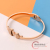 2021 New Internet Celebrity Same Style Titanium Steel No Fading Bracelet Rose Gold Bracelet Versatile Personality Diamond Fish Bracelet