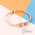 2021 New Internet Celebrity Same Style Titanium Steel No Fading Bracelet Rose Gold Bracelet Versatile Personality Diamond Fish Bracelet