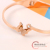 Fresh Butterfly Titanium Steel Bracelet Female Korean Style Rose Gold Simple Student Versatile Personality Opening Bracelet Hand Jewelry