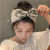 Korean Internet Celebrity Knitted Wool Bow Sequin Fashion Sweet Elastic Ribbon Hair-Hoop Headband Hair Accessories Women