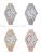 New Foreign Trade  Diamond-Embedded Starry Sky Steel Watch Roman Calendar Quartz Watch Men's and Women's Diamond Watch