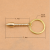 Wenchang Pen Pure Copper Car Key Ring Pendant Wenchang Pen Men's and Women's Bag Key Ornament Small Gift for Students