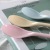 Melamine Plastic Solid Color Children's Long Handle Spoon Tableware Kindergarten Baby Spoon Imitation Porcelain Spoon