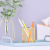 Waterfall-Shaped Rose Gold Iron Pen Holder Golden Hollow Office Desk Storage Container Nordic Simple Metal Chopsticks Cage