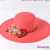 Fashion Flower Lace Straw Hat Women's Summer Korean Style All-Match Beach Hat Sun Protection Sun Hat Seaside Sun Hat