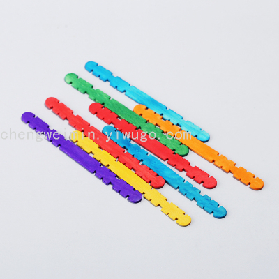 Color Serrated Ice Cream Stick